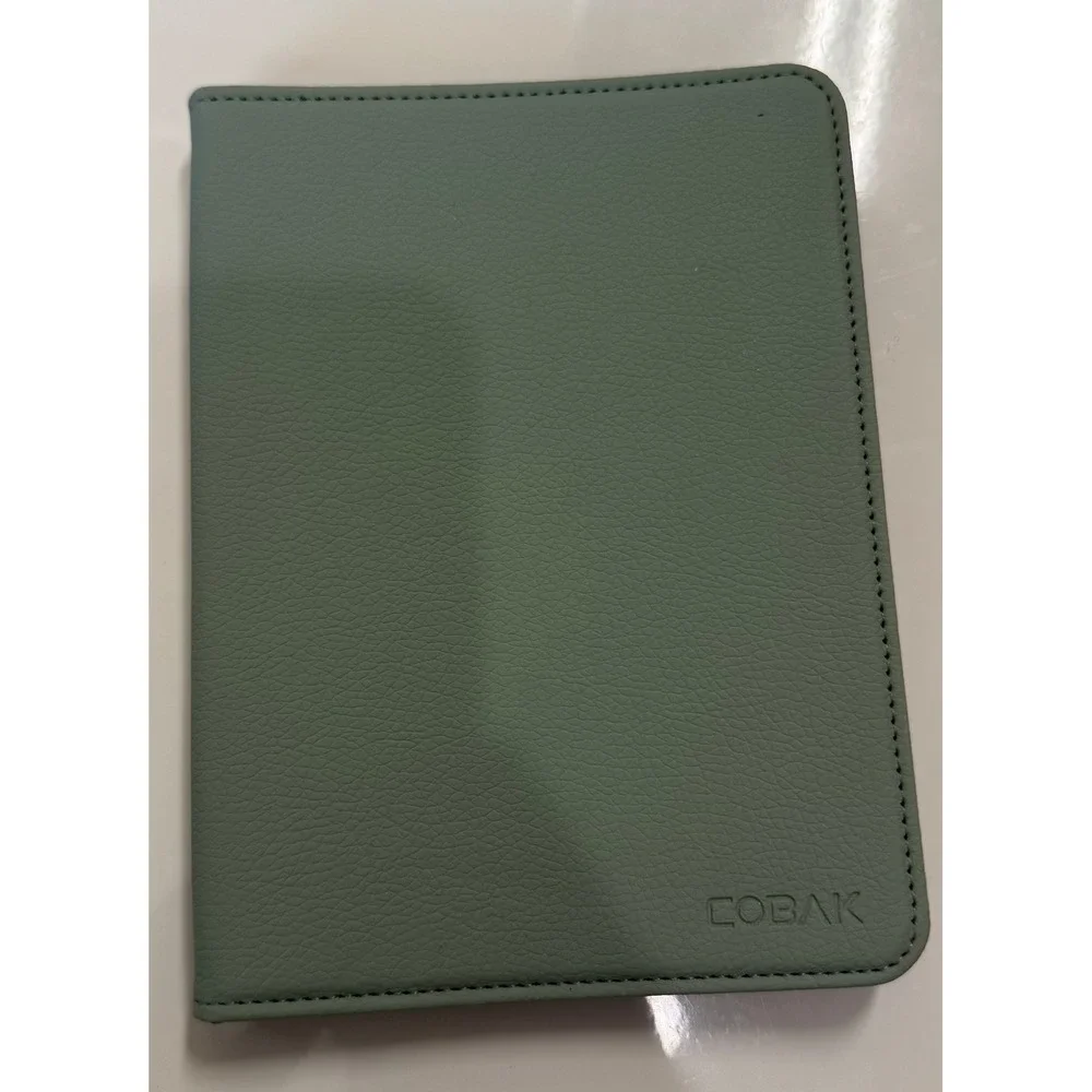 Cobak Kindle Paperwhite Case Seafoam Green Faux Leather Folio Cover Hand Strap 6